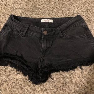 Black Hollister Shorts with Tassel Detail